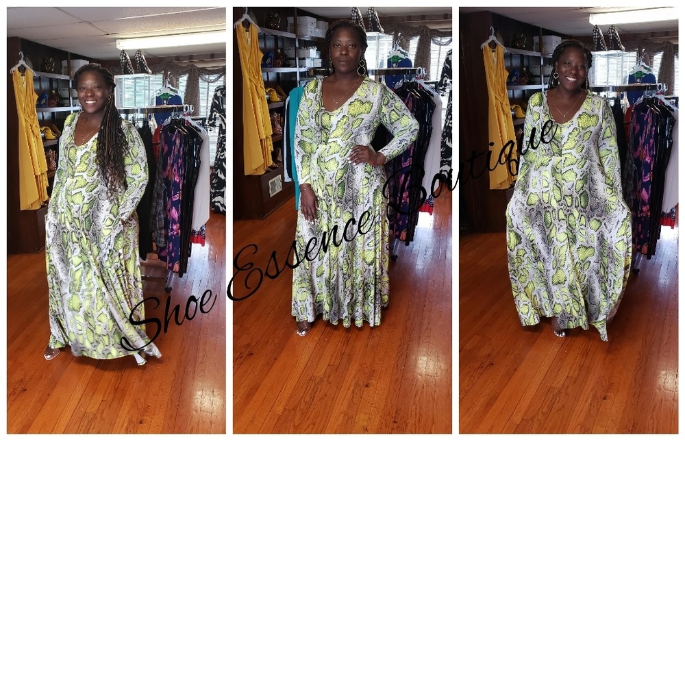 Animal Print Maxi Dress